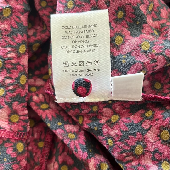 REBECCA VALLANCE Rosette Belted Floral-Print Silk Crepe De Chine Mini Dress - Picture 14 of 16